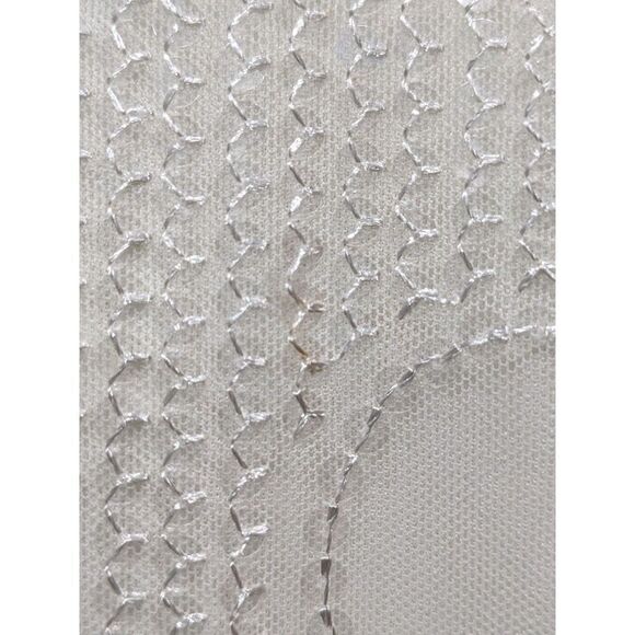 Anthropologie Eva Franco Quincy Sheer Mesh Sequin Circle Embroidered Top, XS - Picture 6 of 12